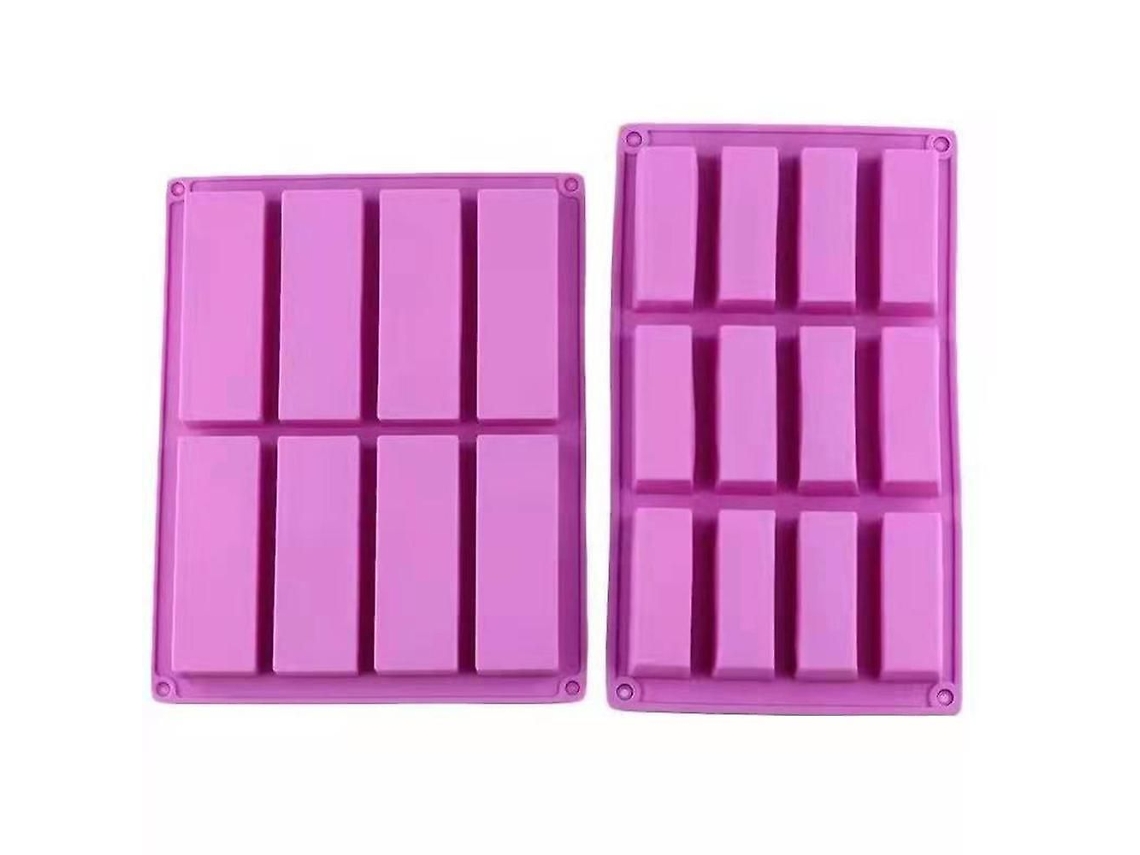 Forma De Silicone Retangular Com 12 Cavidades, Molde Macio Para Bolo, Molde De Fundição Para Diy