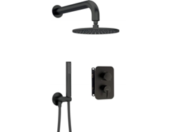 Concealed Shower Set With Mixer Box With Overhead Shower Deante