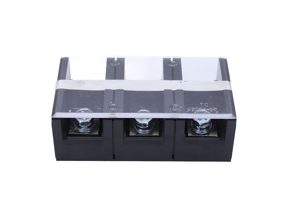 Laxiscreed Terminal Block 200a 3p Duplo Fileira Para Corrente Elevada, Conexão Segura E Isolada