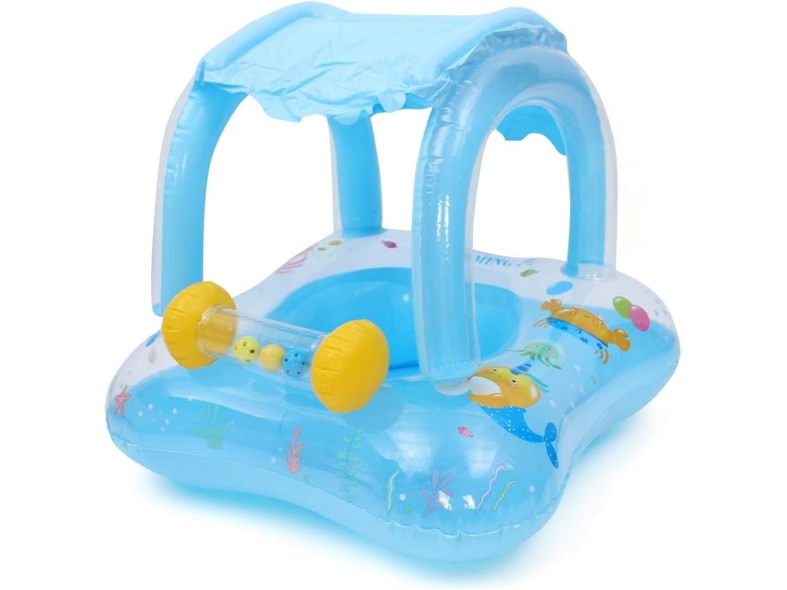 Lurelia Barco Insuflável Infantil, Com Proteção Solar, Com Assento, Com Pegas, Pvc, Multicolor Modelo 002