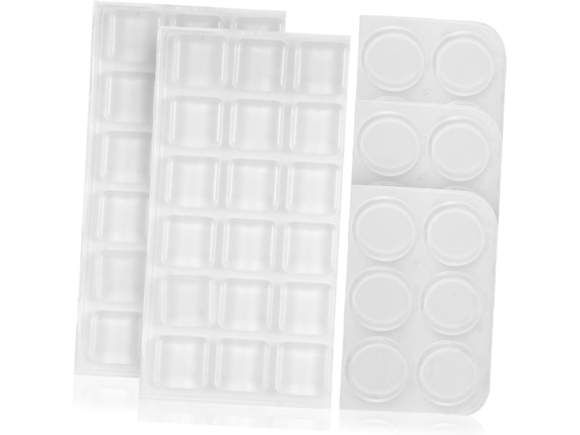 Villcase 54 Peças Protetores De Silicone Adesivos Para Móveis, Armários E Tampos De Vidro, Antirriscos