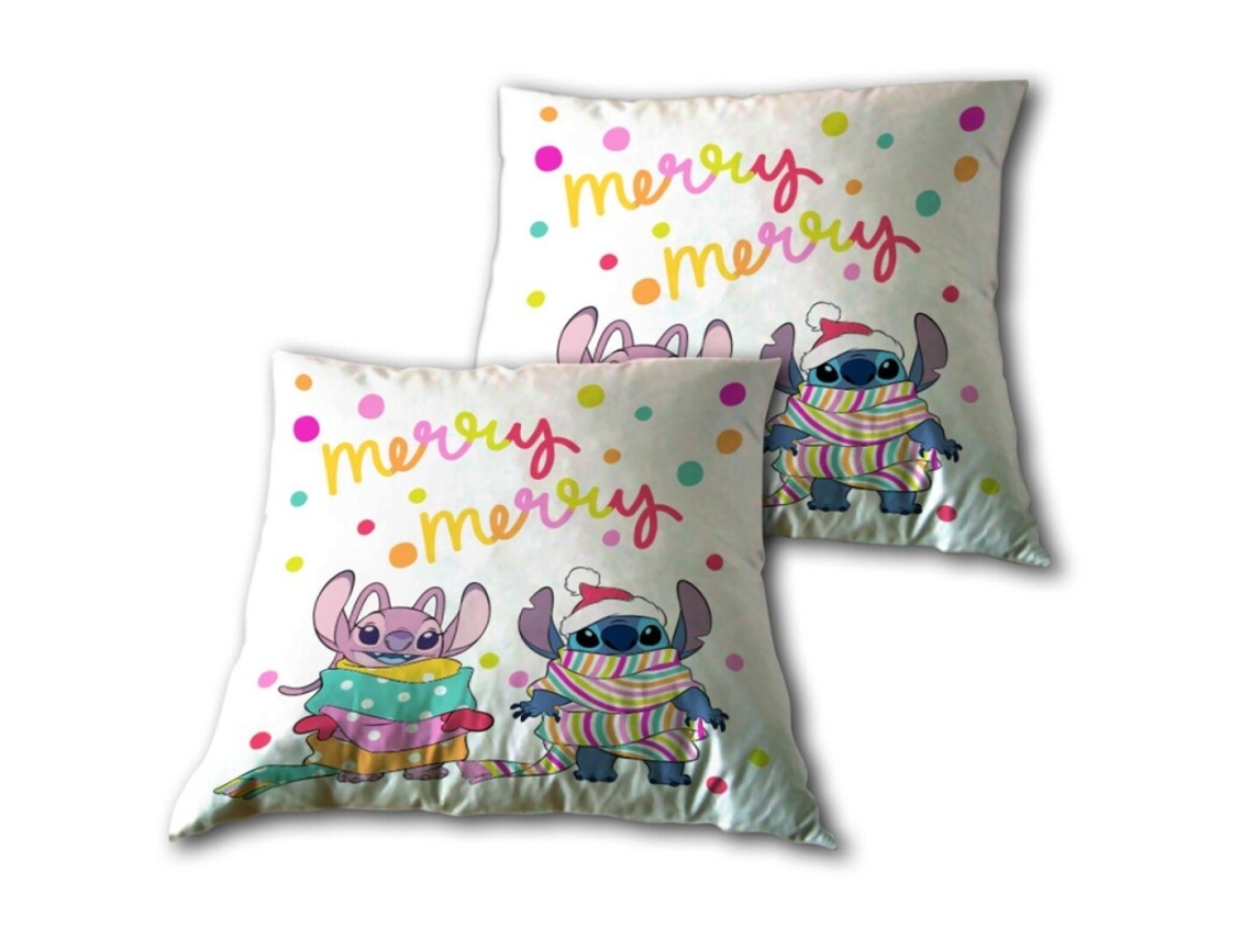 Almofada Quadrada Stitch Merry 40x40 Cm 86918