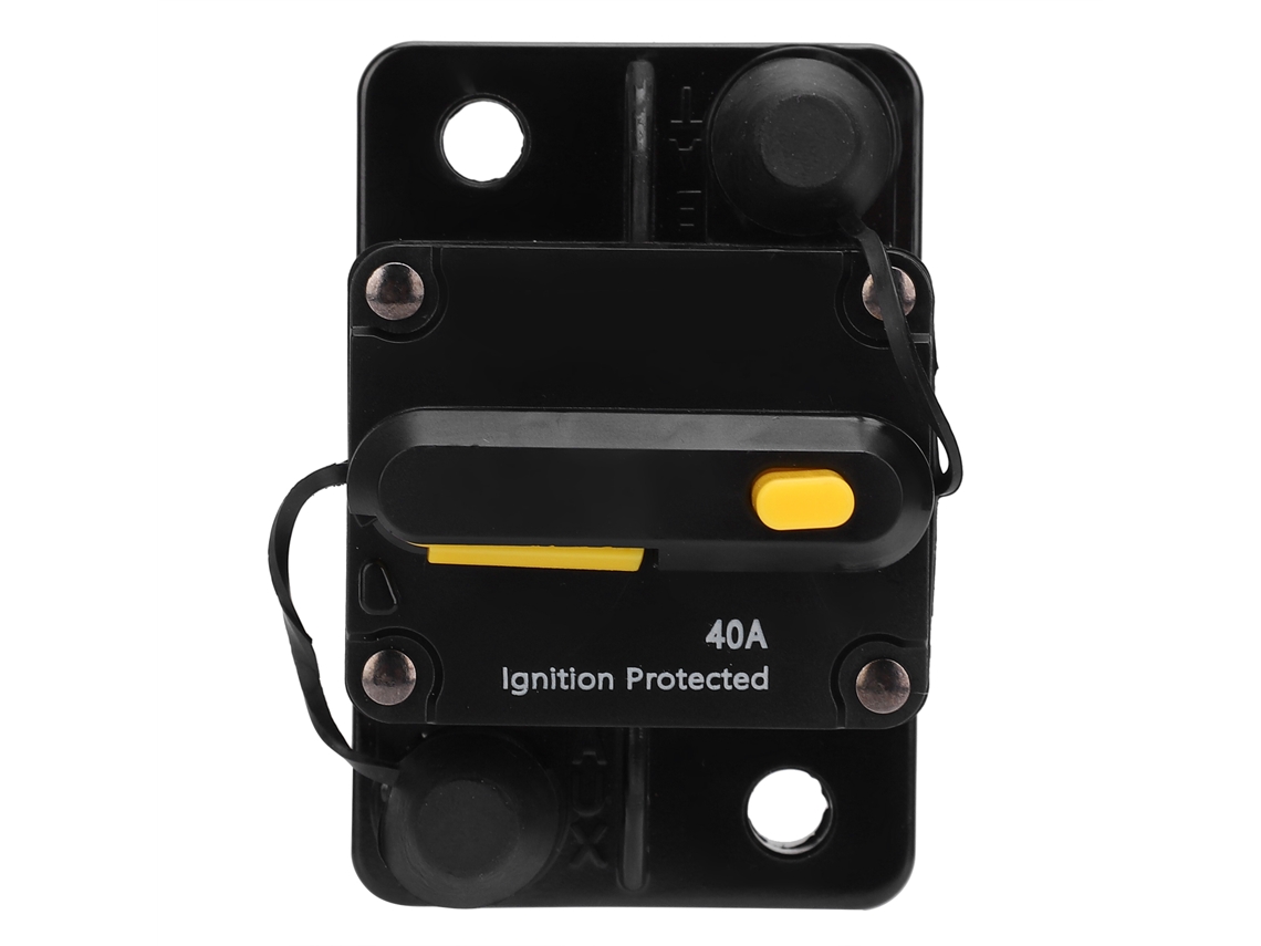 Disjuntor automático de 40A com fusível resetável impermeável DC 12-42V para amplificador de áudio automotivo inversor