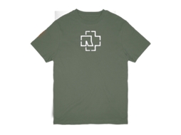Rockinstone T-shirt Rammstein Band Logo *army Green* Size:xxl