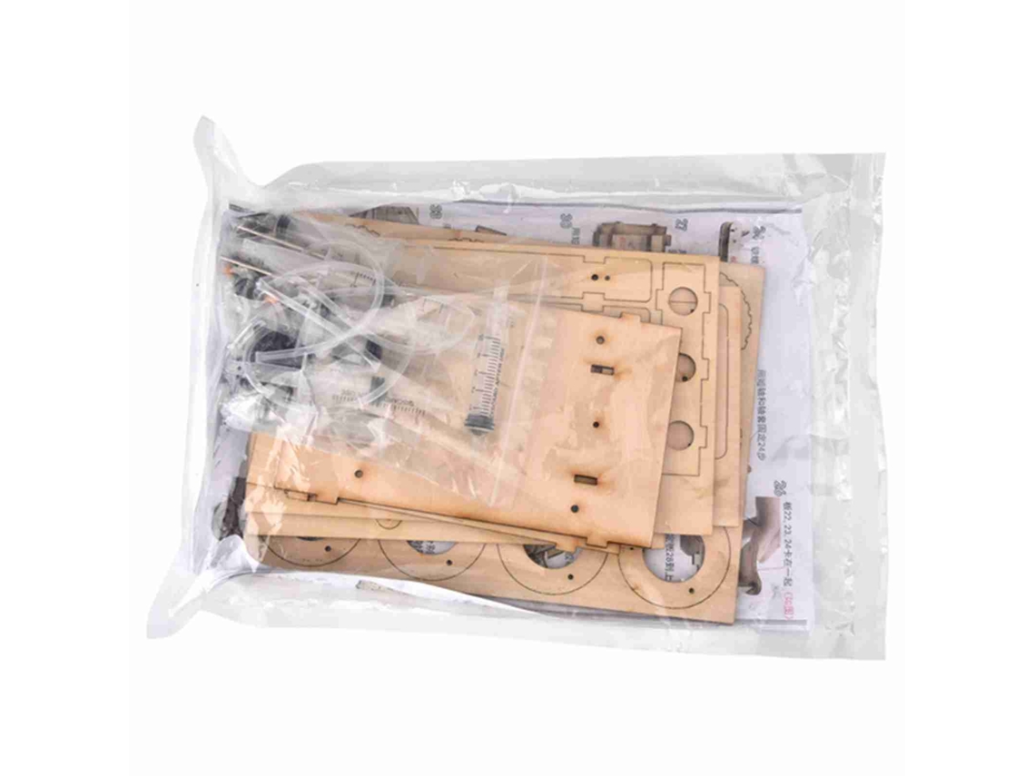 Mali conjunto de Montagem de Modelo de Escavadora Hídraulica em Madeira Diy Manual para Brincar e Aprender