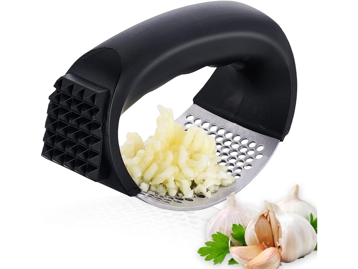 Espremedor De Alho Rocker Slowmoose (preto)
