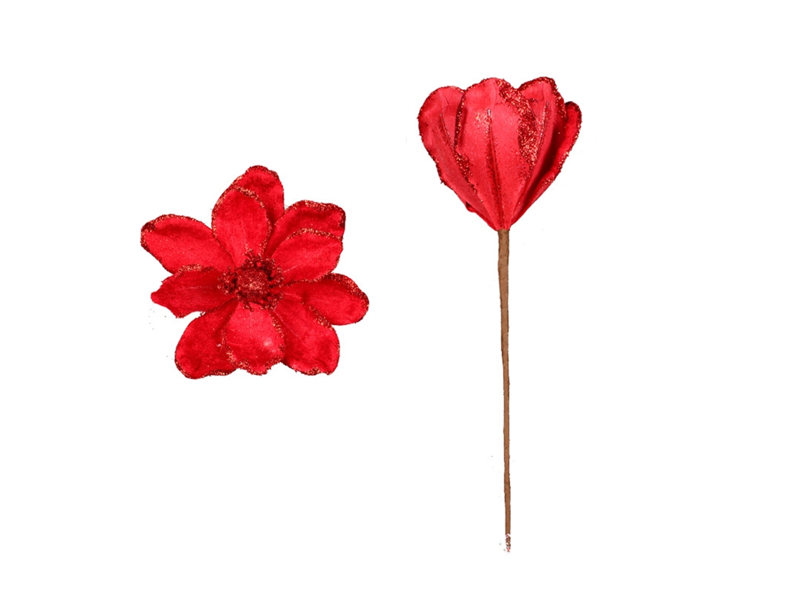 Pack de 6 Decorações de Natal com Arranjo de Flores Festivas para Natal LAXISCREED