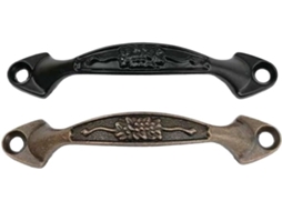 1-puxador Vintage Moderno Para Gaveta, Armário Ou Porta, Em Liga Metálica, Preto, Simples 96mm Preto