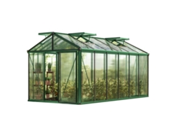 Gfp Estufa Diamas 24 Premium 235x460 Cm Placas Alveolares De 16 Mm, Cor Verde Gfp Garten Freizeitprofi