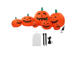 Decoração De Halloween Laxiscreed Com Abóbora Inflável De 7,5 Pés, Led À Prova De Água Ip44 Para Jardim