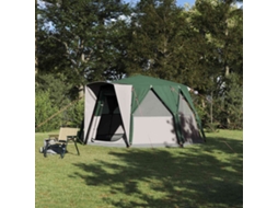 Vidaxl Tenda De Cabana Para 6 Pessoas Verde 425 X 396 X 222 Cm