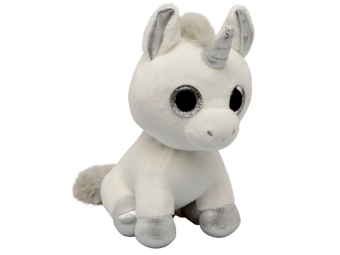 Peluche Wild Planet Orbys Unicornio Prateado