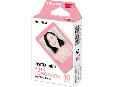Recargas FUJIFILM Instax Mini Pink Lemonade 10 Folhas — Compatibilidade:  Instax Mini