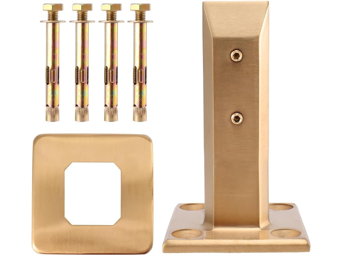 Suporte Para Copos Em Aço Inoxidável 304, Sem Necessidade De Furar, Dourado, Com Tampa E Parafusos.