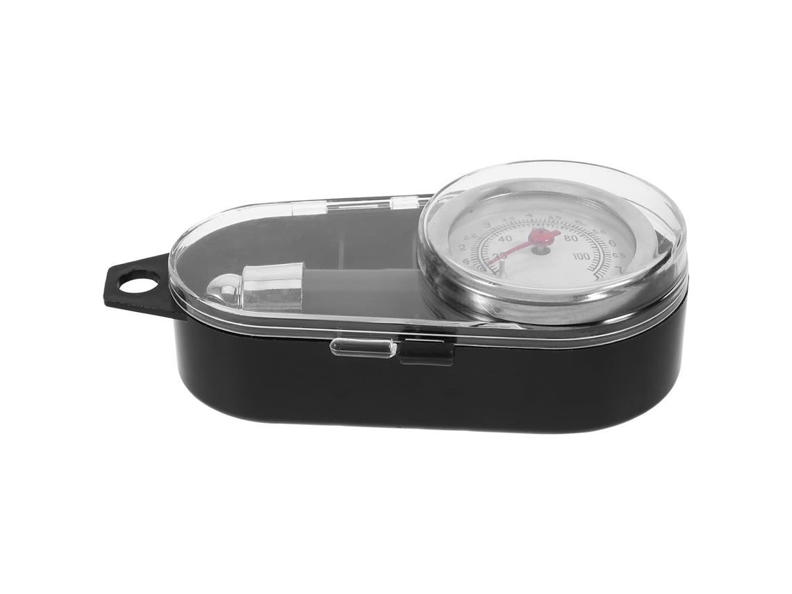 Manômetro De Pressão De Pneus De Carro Com Mostrador Preciso, Visor Nítido E Formato Reto.