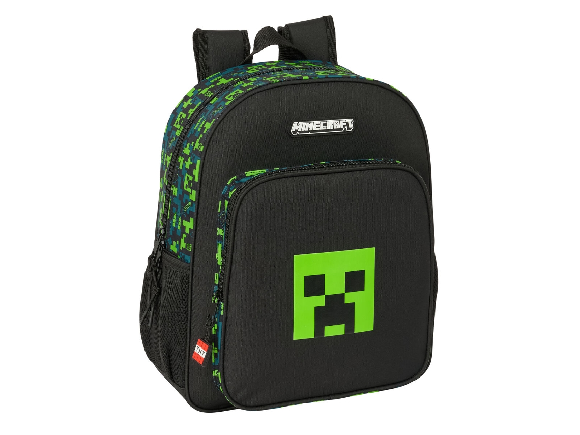 Mochila Escolar Minecraft Tnt (Poliéster 300d Multicolorido)