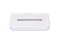 Mali capa de Caixa de Papel Higiênico Silicone Dobrável Portátil com Descida Automática Branco