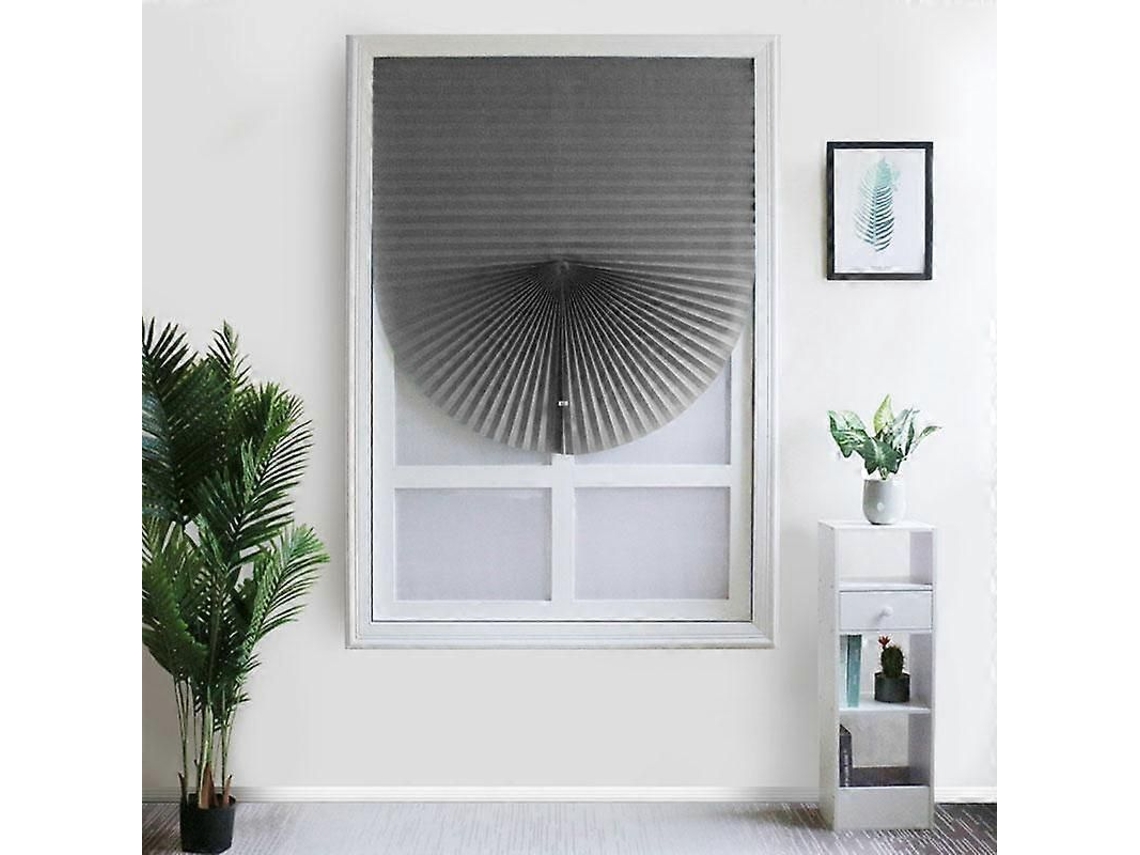 Persiana plegable autoadesiva 60x180cm cinza semi opaca Nova LINE S/MARCA