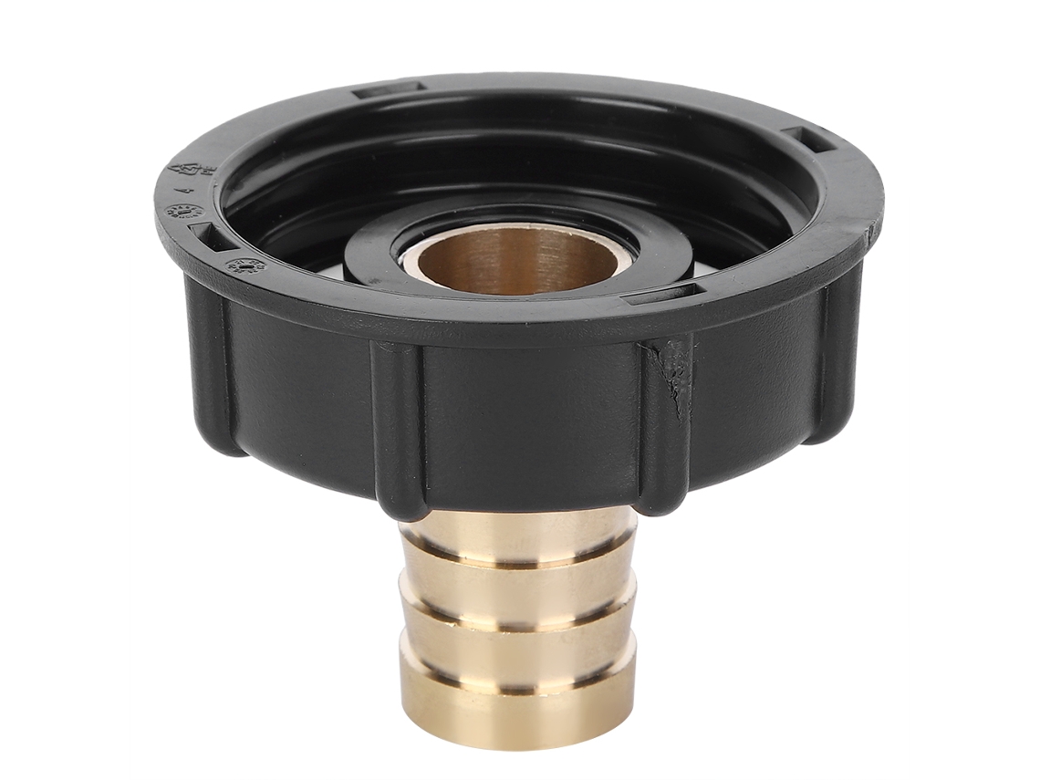 Conector Ibc Válvula Mangueira 25mm Adaptador Barril Químico Brass Resistente Ácidos