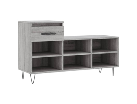 Sapateira VIDA XL derivados de madeira cinzento sonoma (102 x 36 x 60 cm)