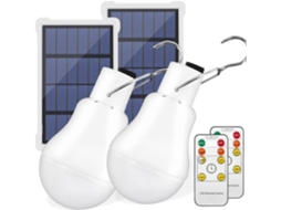 Lâmpadas Solares Portáteis com Temporizador Remoto, Ideais para Galpões, Trilhas e Acampamentos. SFUSHOS