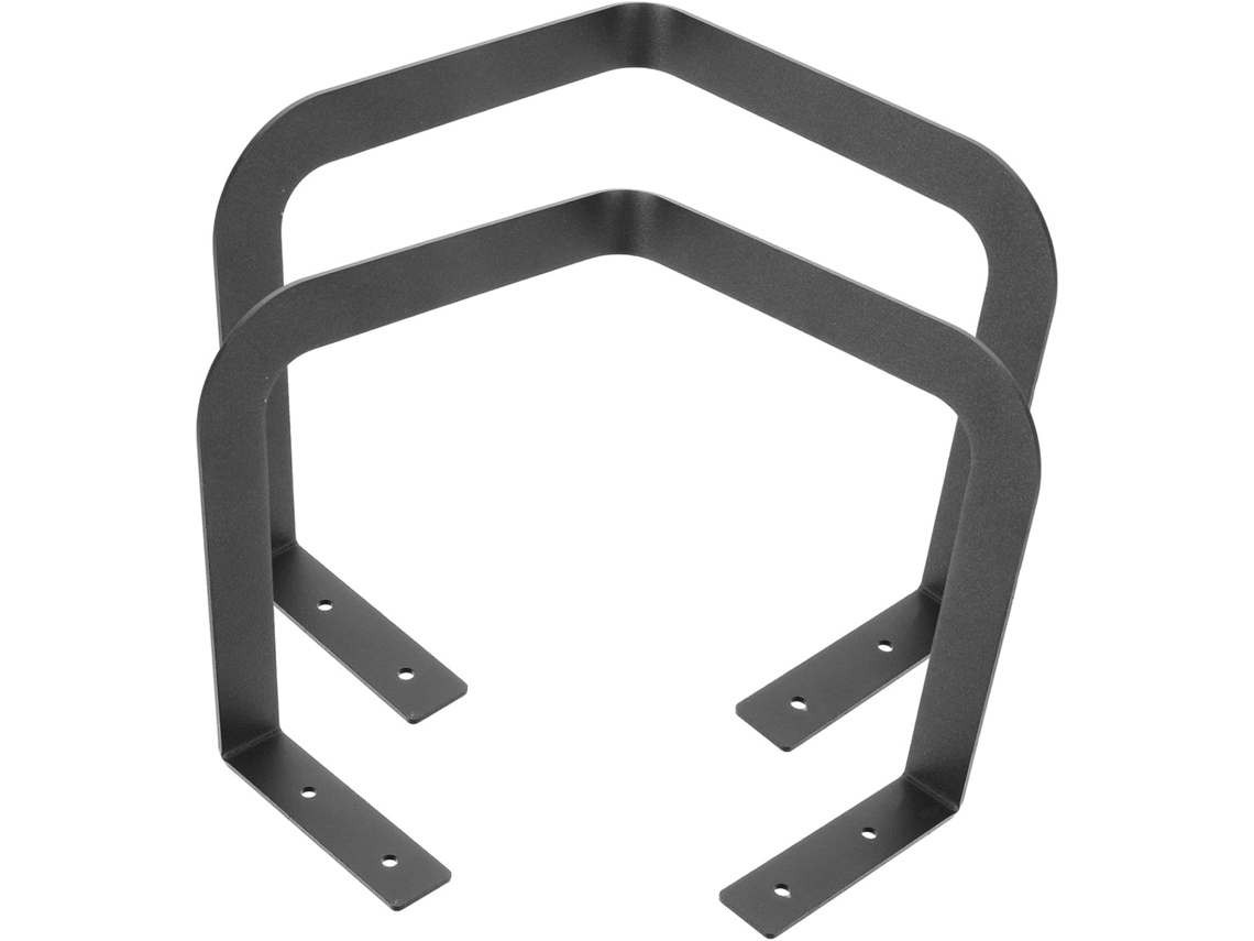 Barra de retenção de colchão Wakauto em metal preto, 2 peças