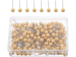 200 Tachinhas Douradas Com Cabeça Redonda Para Fotos E Objetos Decorativos, Resistentes E Seguras, Ideais Para