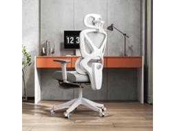Cadeira De Escritório Em Malha Reclinável Com Apoio Cabeça Ajustável 71x70x109-119cm Cinza