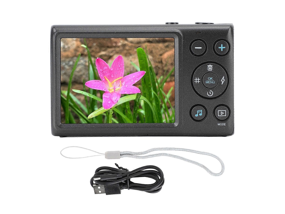 Máquina Fotográfica Digital Compacta 64mp 4k Com Zoom 18x E Ecrã De 2,8 Polegadas