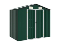 Vidaxl Abrigo De Jardim 205x129x183 Cm Aço Galvanizado Verde