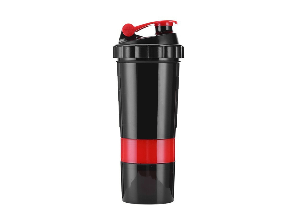 Copo Shaker 3 Camadas Anti vazamento Vermelho