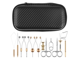 Kit de Ferramentas para Amarrar Mosca de Pesca 12pcs