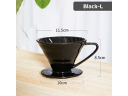 Caneca de Filtro de Café em Cerâmica com Design Espiral | S/MARCA