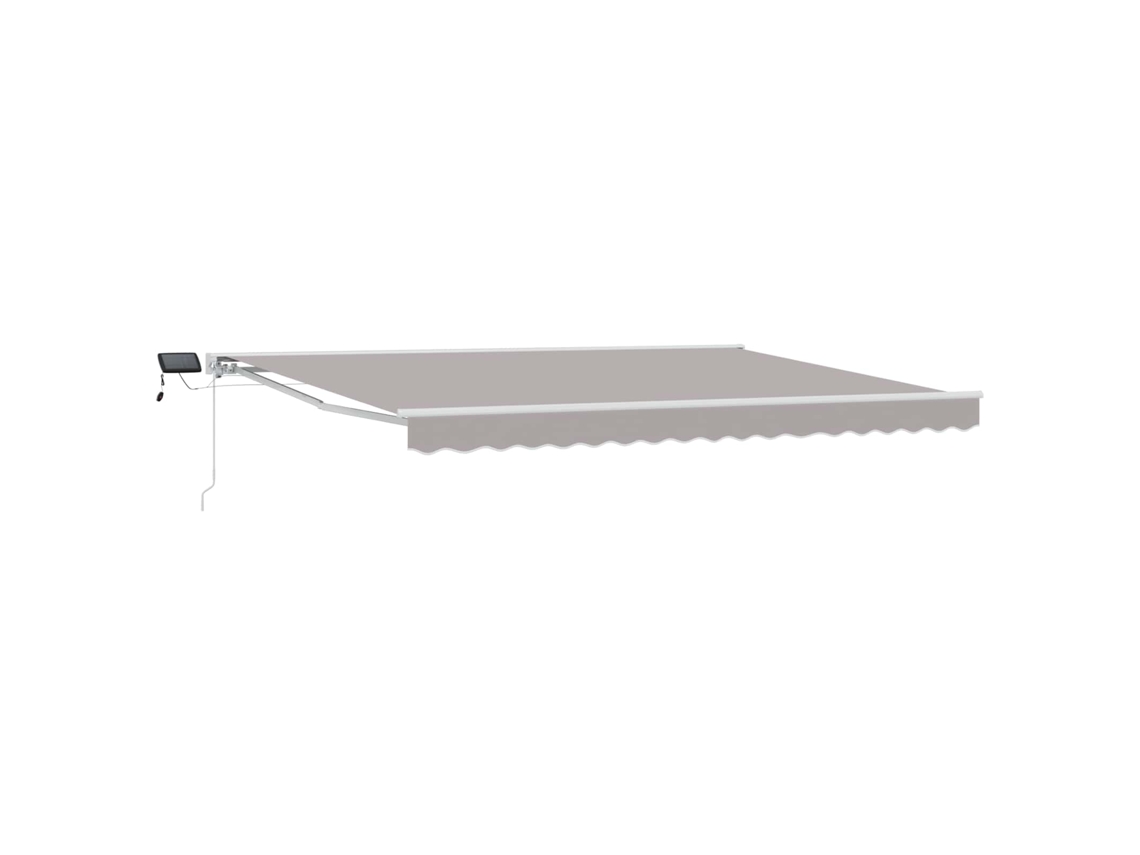Vidaxl Estrutura De Toldo Manual Com Leds 4,5 × 3,5 M