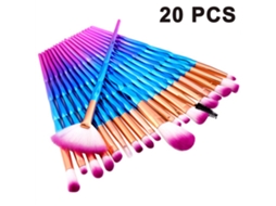 Pincéis de Maquiagem 20 Peças Conjunto de Pincéis de Maquiagem Cosmética Premium para Misturar Base Pó Blush Corretivos Iluminadores Kit de Pin