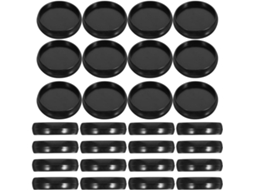Tofficu 100 Peças Discos De Reliure Design Criativo Polivalente Em Plástico Noirs Lote Para Álbuns De Fotos E
