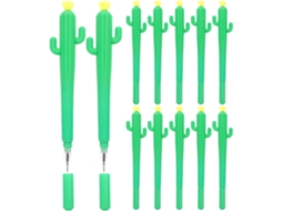 Nuobesty Conjunto De 12 Canetas Em Gel Com Formato Cacto
