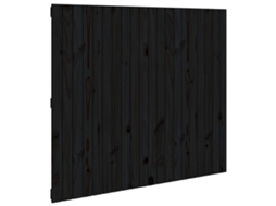Cabeceira de Parede MAISON EXCLUSIVE em Madeira de Pinho Maciça Preto (127,5x3x110 cm)