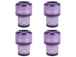 Conjunto De 4 Filtros Grandes Laváveis Para Aspirador De Pó Sem Fio Cyclone Animal Absolute Total Clean V11 Sv14._glo