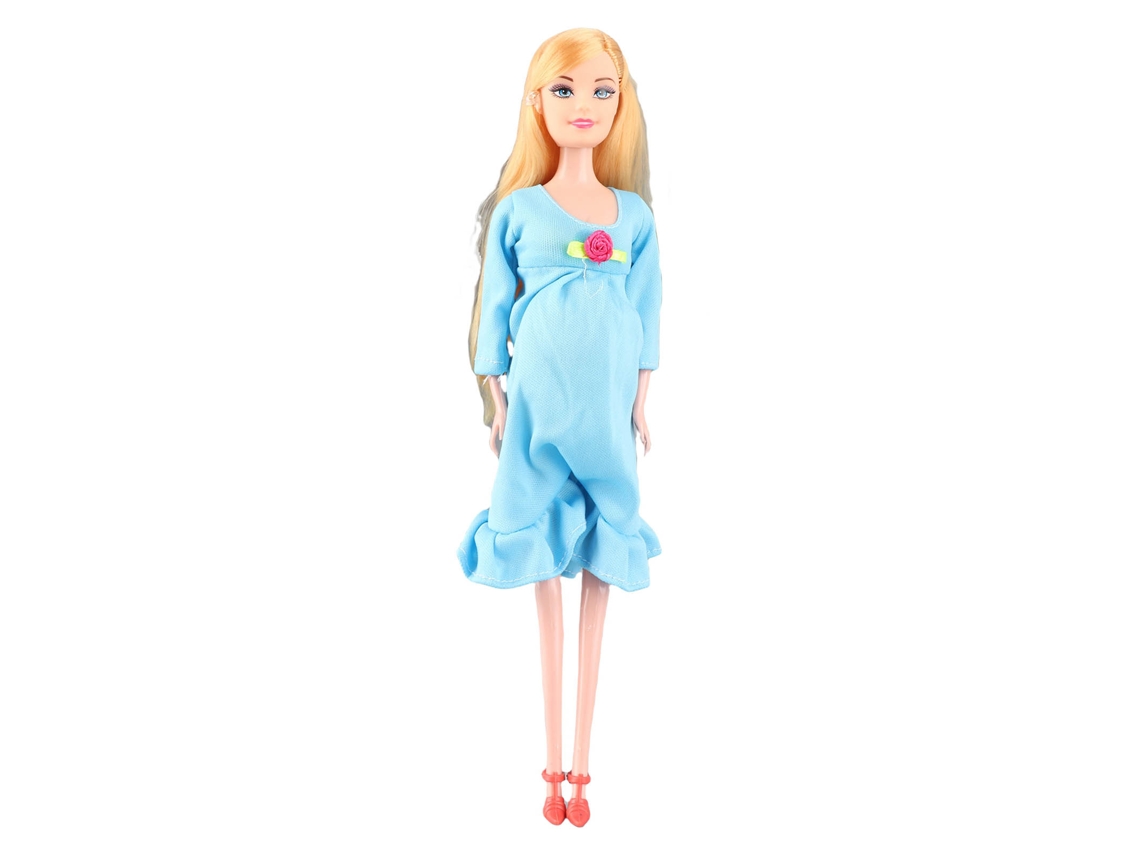 Boneca Ats Maãe Gravida de 11 Polegadas Brinquedo de Interação Pai filho para Crianças com Bê Removível Educativo e Divertido