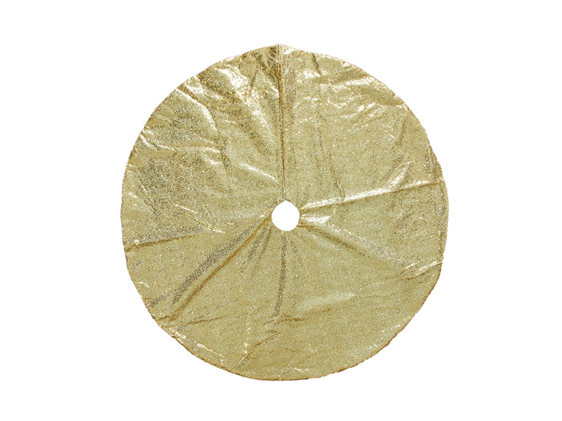 Laxiscreed Tapete Natalício Com Pestana Dourada E Paetês, 90cm Para Decoração Festiva