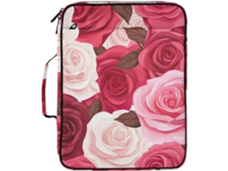 Pasta Sanfonada Red Rose Expansível, Organizador De Arquivos Com 3-argolas E 7-bolsos Escola, Escritório E Viagens
