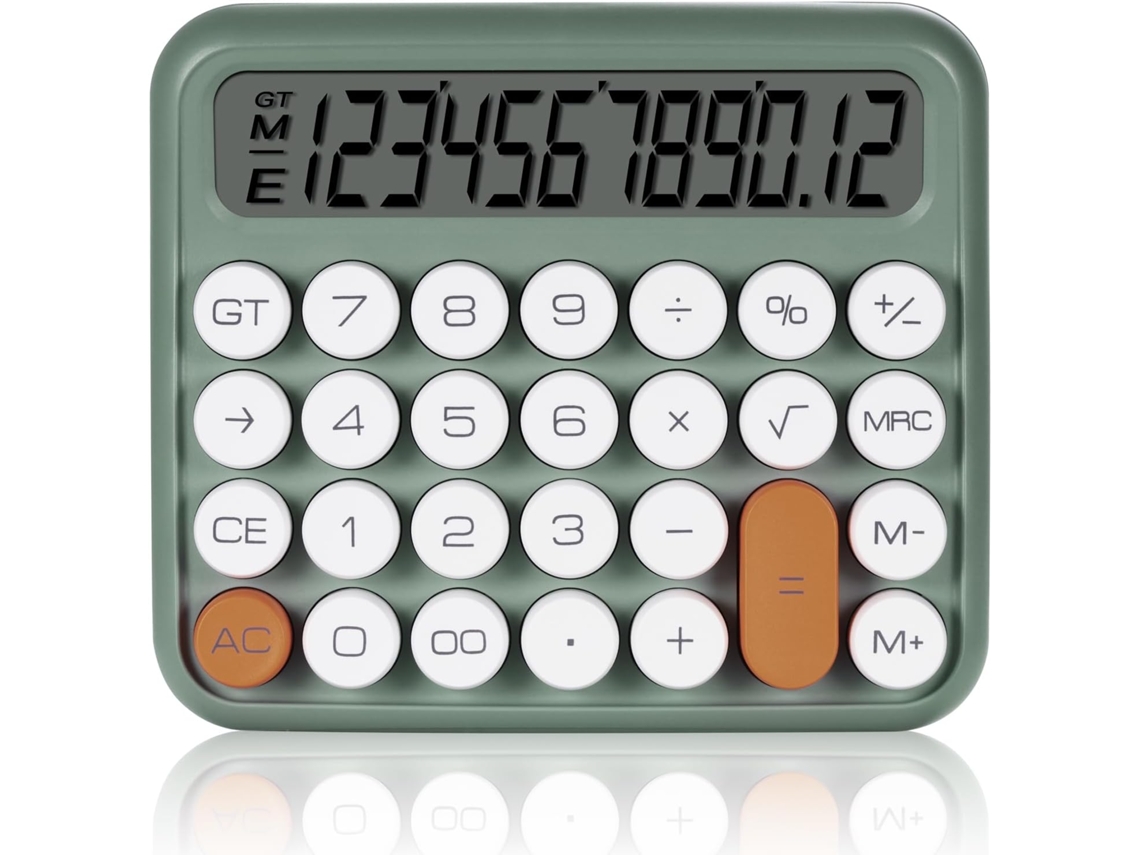 Calculadora com Interruptor Mecânico BRILVIBERA (verde, Oliva)