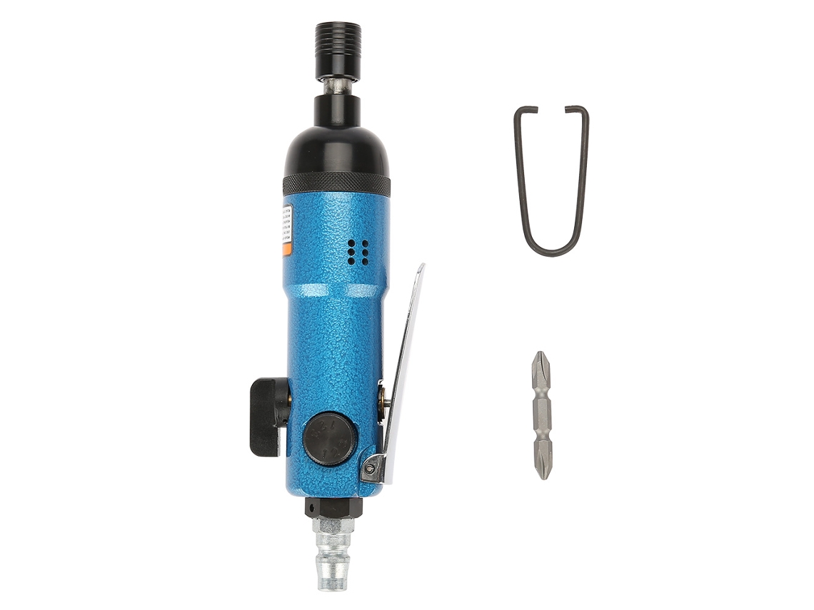 Parafusadeira pneumática manual CW/CCW de 9000 rpm e 1/4" para uso industrial.