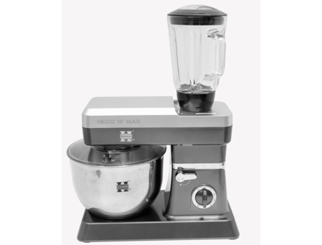 Herzberg Hg-5065: Batedeira 2 em 1 6 5L e Liquidificador 1 7 1200W Prata PRICENET