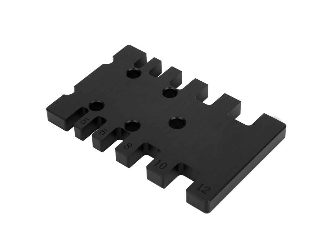 Calibre De Tarjeta De Espiga De Aleación De Aluminio Negro Herramienta De Medida Para Carpintería Sierra Router Mesa Regla