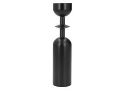 Primerox suporte de Vela de Madeira Rustica Clássico 22cm para Mesa Decorativo Candelabro em Madeira Maciça