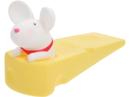 Batente De Porta Luminoso Em Formato De Rato, Tamanho Pequeno, Antiderrapante, Proteção Anticolisão, Cunha Para Porta