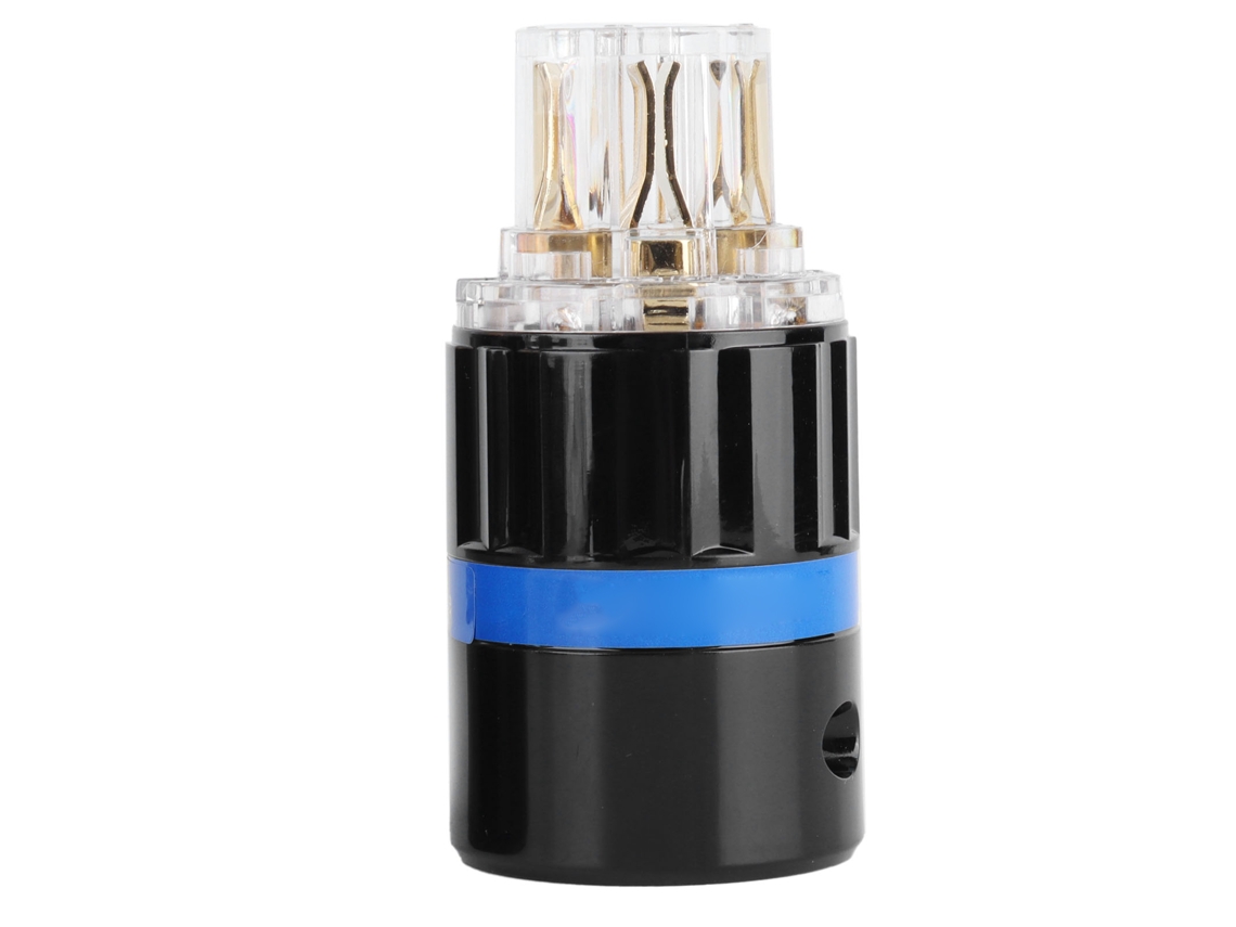 Conector De Áudio De Cobre Puro Dorado Transparente Monosaudio F105g