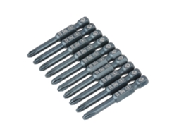 Conjunto De Bits De Parafusadeira De Cabeça Cruzada S2 Aço Ph2 1/4 Polegada 50mm 10pcs